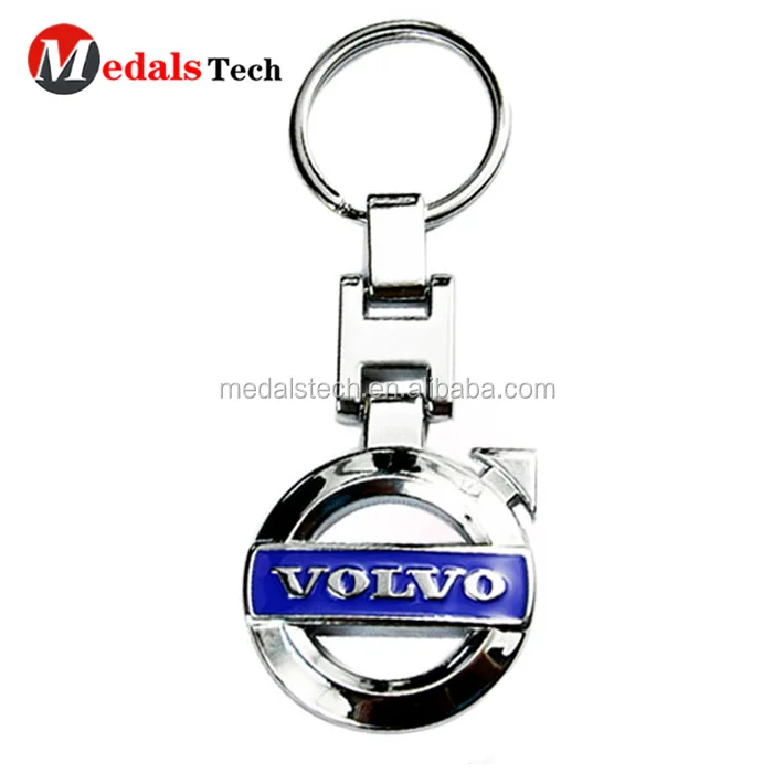 Design your own custom volvo silicone rubber keychain