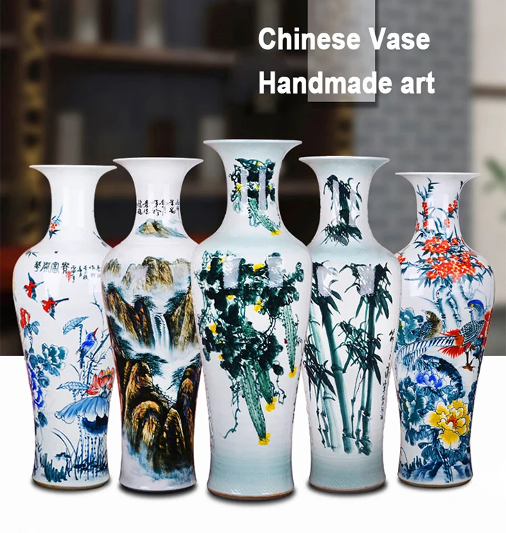 Made in china 1.4m luxury decorative vases for hotels