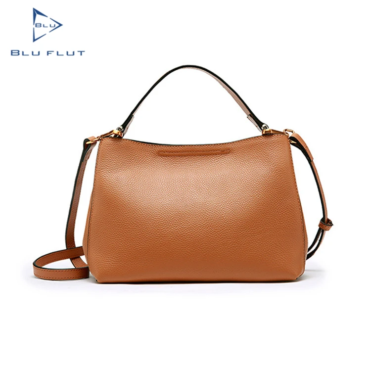 

Blu Flut fashionable full grain leather custom high quality tote bags women handbag, Red,black,taupe,gray