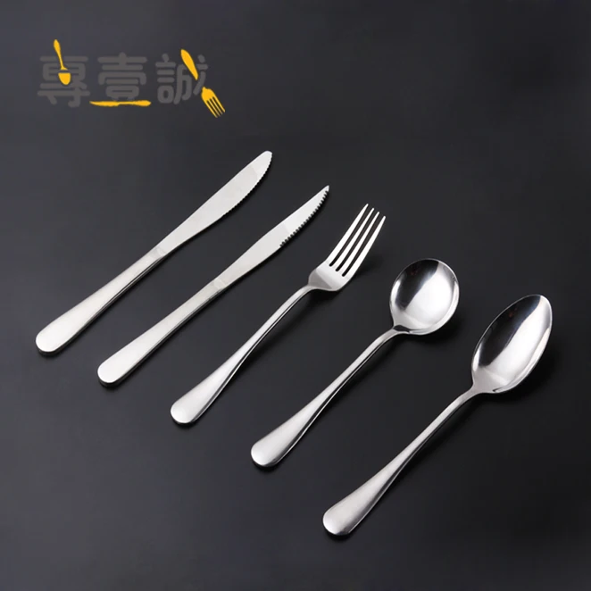 

Factory price stainless steel 410 rice soup spoon dinner spoon fork knife wedding cutlery set