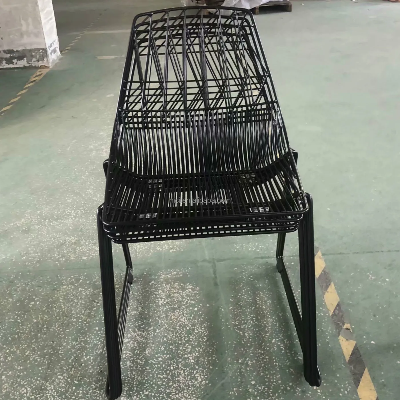 modern wire iron chair
