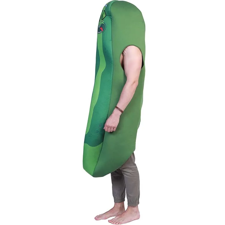 Drop Shipping Carnival Party Fancy Dress Funny Adult Man Cucumber