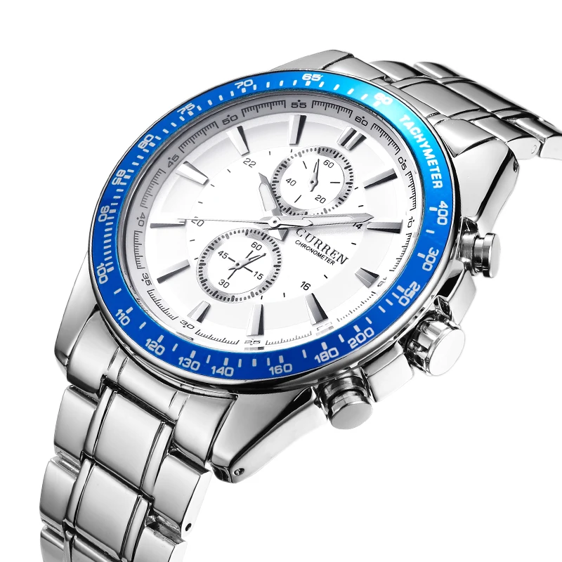 

Curren Custom Watch Promotion Watches Curren 8010 Full Steel Strap Men's Military Army Watches Fashion Men's Analog Watches, N/a