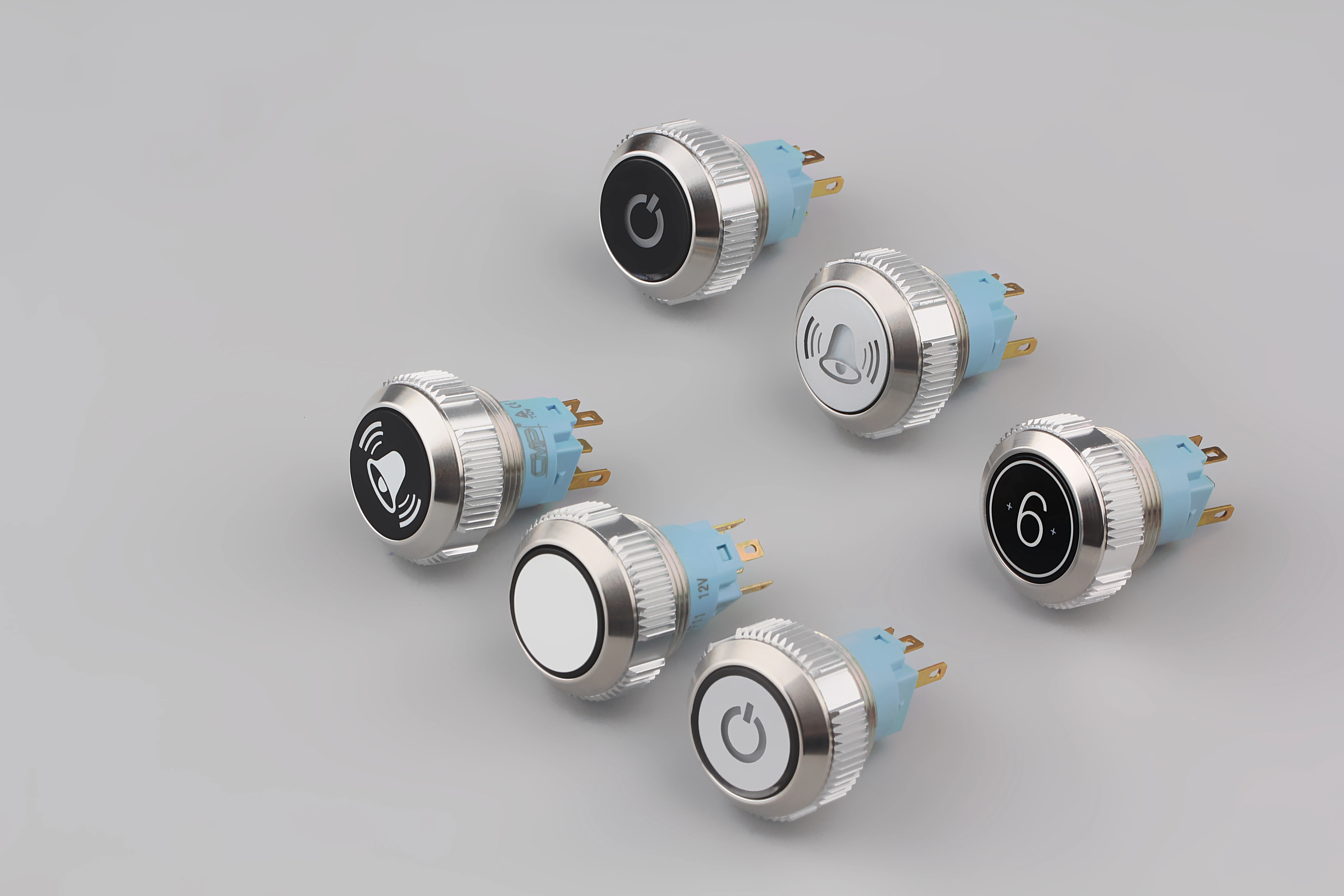 Custom-made 15A ENGINE START STOP Push Button Power Switch CE TUV Waterproof IP67 for Motorcycle / Car/ Boat/Trike Vehicles