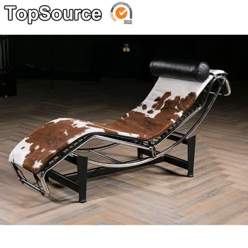 Comfortable Indoor Cowhide Leather Lc4 Replica Chaise Lounge
