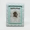 Butterfly shabby chic cottage photo frame, multi color vintage style retro picture frame