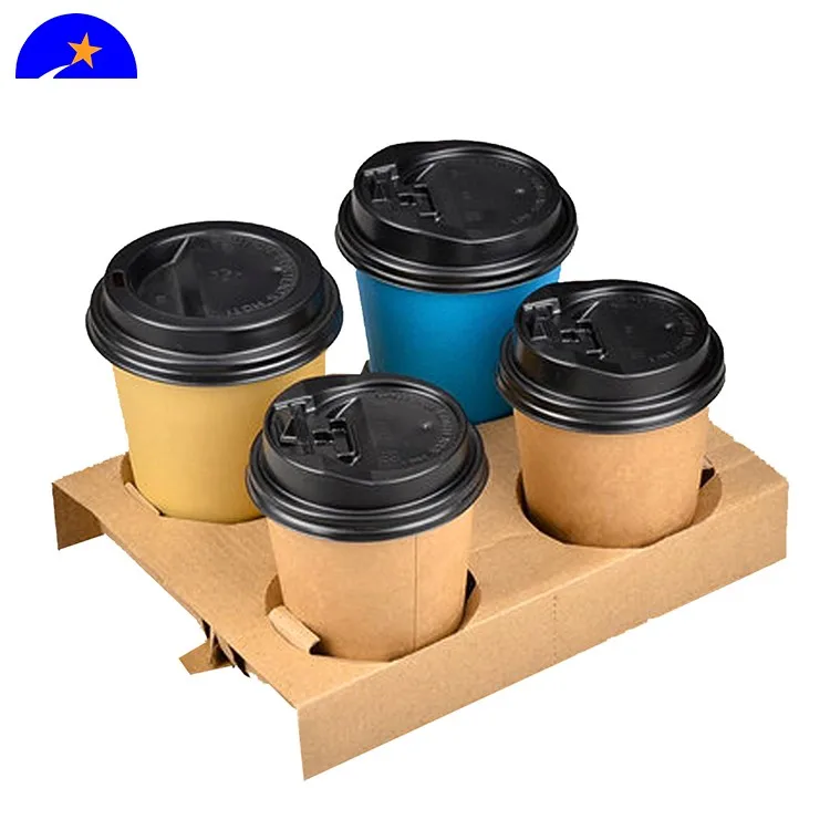 Disposable Paper Hot Coffee Cup Sleeves Reusable Holder For Hot Drinks,Custom Cardboard Beverage
