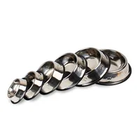 

Stainless Steel Dog Bowls with Anti-Skid Rubber Base Food or Water Bowl for Dog Puppy Cat Perfect Dog Dish