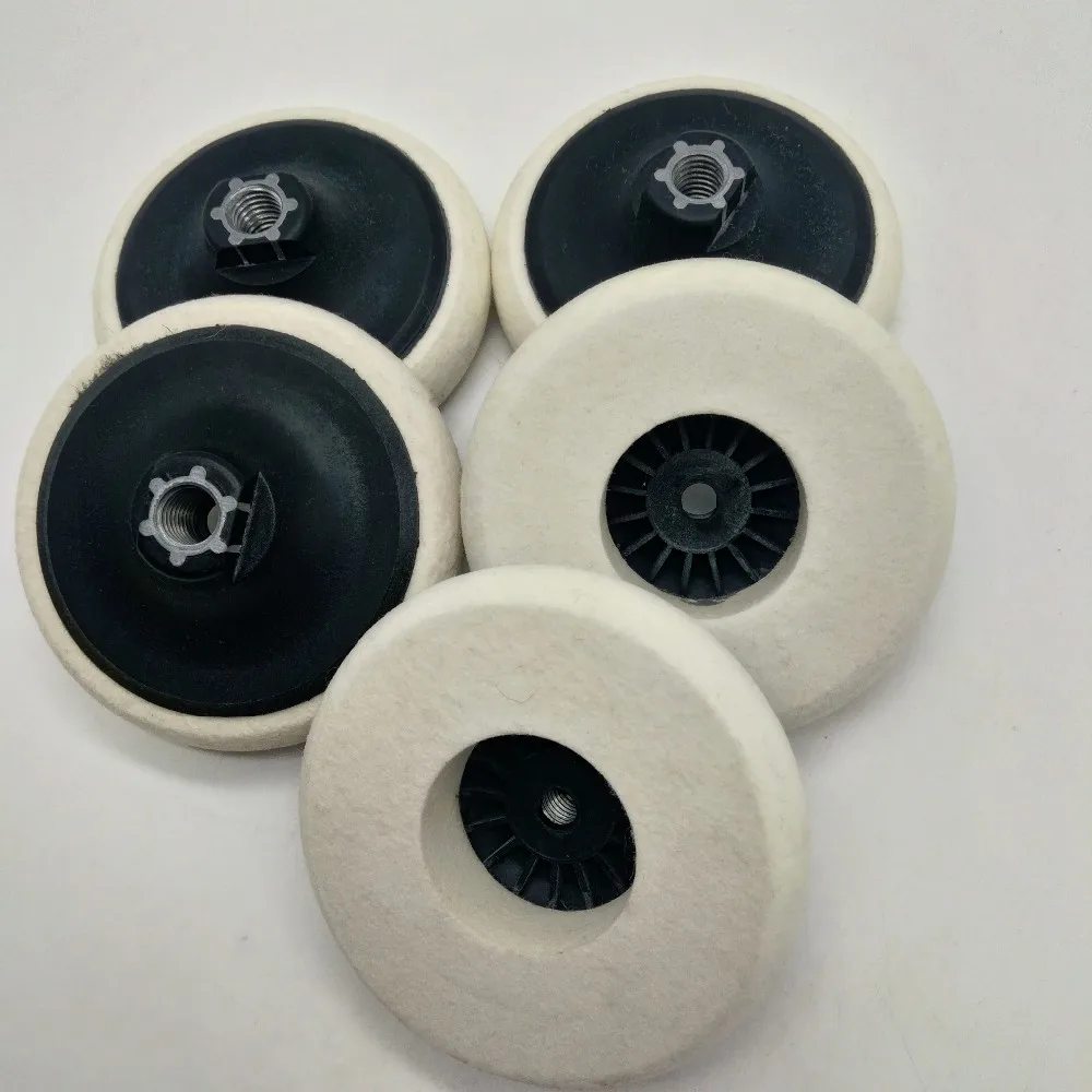 Premium Wool Felt Polishing Wheel With M14 Thread Size Backed Buy