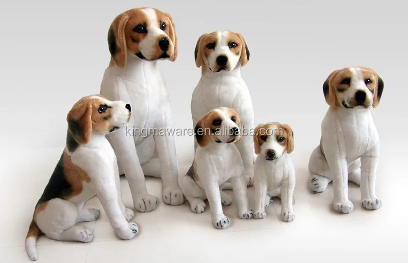 realistic stuffed beagle