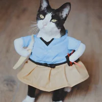 

Super funny Japan style pet cat clothes cute kitten funny costume