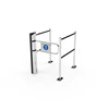 Mirror Chrome Stainless Steel Turnstile Supermarket Entrance Barrier Gate