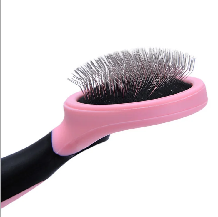 

Amazon Best Sale pet cat dog hair removal needle stainless steel hair brush comb brush