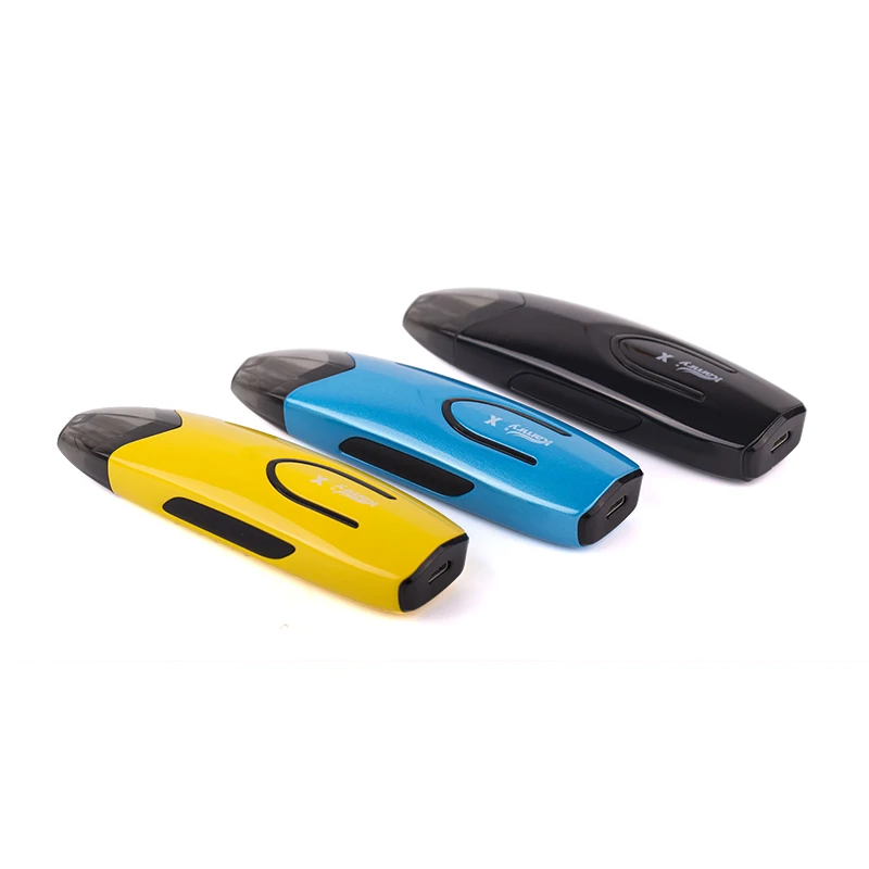 

hot selling cool model e cigarette kamry x 2ml empty vaporizer vape pod, Black;yellow;blue