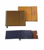 pu leather notebook custom composition with pen planner journal cover travel printing logo hardcover eco novelty diary