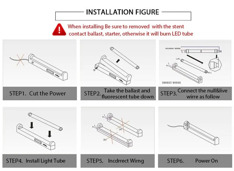 pc aluminum cover t5 led tube