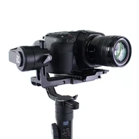

zhiyun crane2 gimbal offset camera plate for blackmagic pocket cinema camera 4k camera with manfrotto 501 dovetail