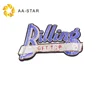 High quality custom purple sequin letter patch for T-shirt