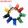 Factory direct wholesale Arcade 28mm Mounting hole American happ Style Multi Color Push Button long one for Arcade Game Machines