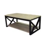 2019 Antique TV Stand 2 tiers Long Tea Table Wooden Storage Shelf Design