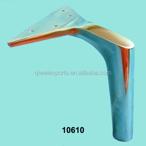 10610 Aluminum cast legs polished leg furniture sofa leg feet