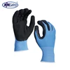 NMSAFETY 13 gauge light blue cool max glove sweat proof gloves rubber latex gloves for sport