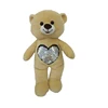 Lovely Giant Stuffed Plush Animal Teddy Bear with Flipped Sequins Heart
