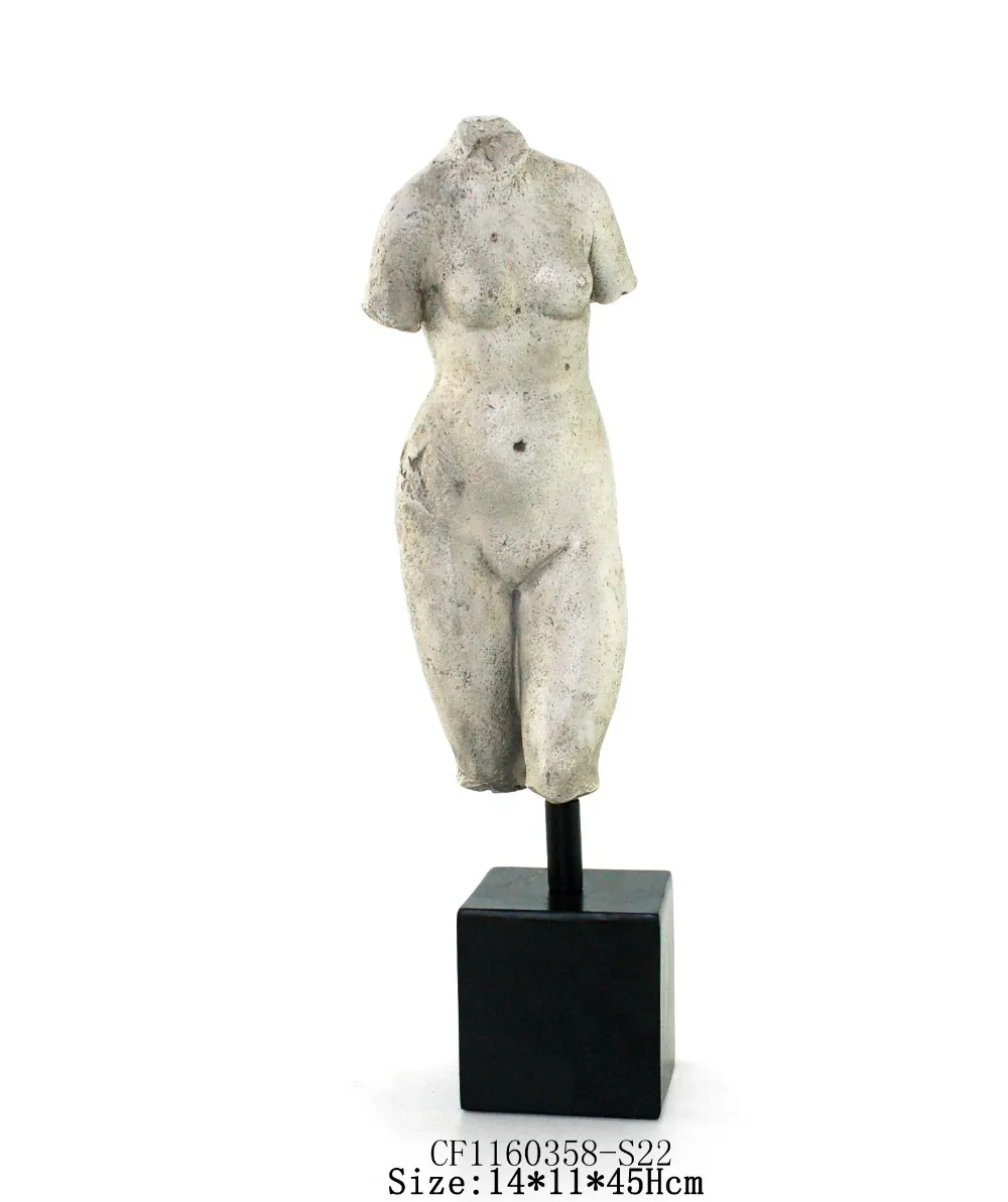 Polyresin Craft Nude Woman Statue Resin Figure Resin Base Home Decor details