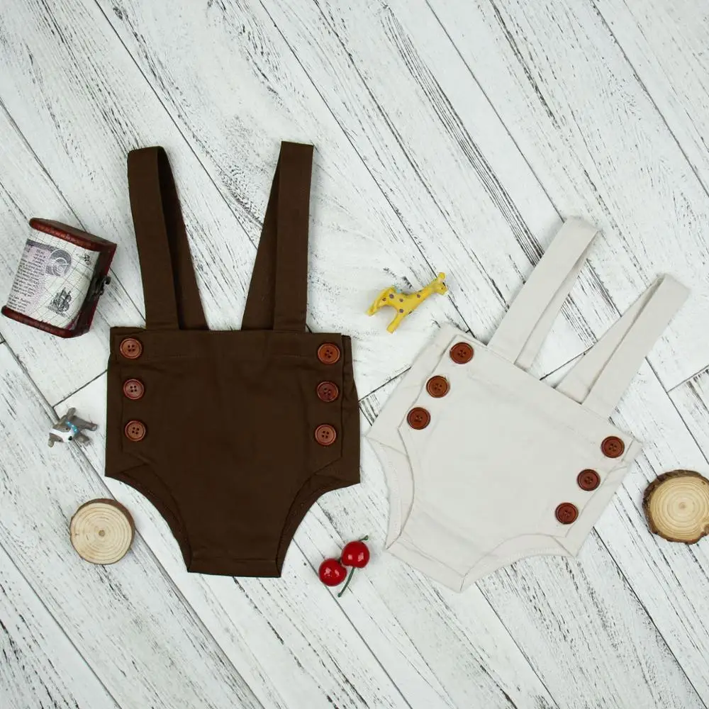 

Sling Solid Color Linen Bodysuits Baby Romper Kids Wholesale Newborn Baby Clothes, Picture