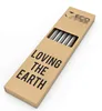 Best quality Set of 4 stainless steel straws and 1 brush in kraft paper box package
