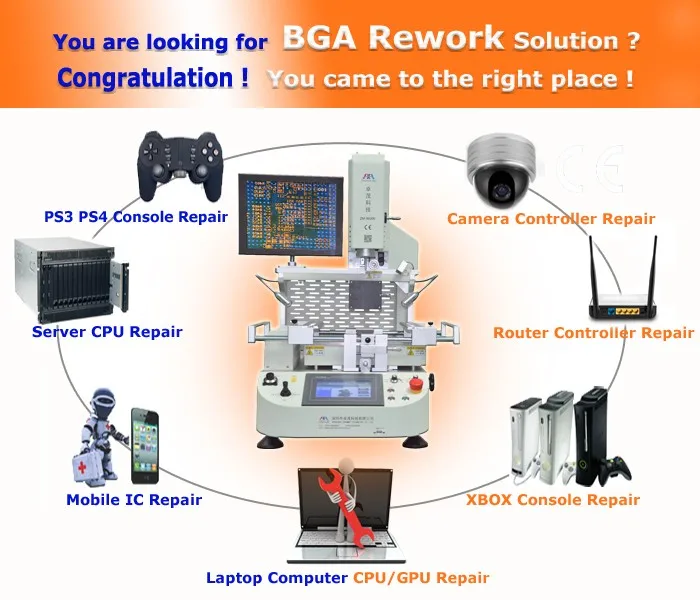 Original factory bga rework station price of playstation ps3 ps4 xbox360 motherboard repair ZM R6200C 