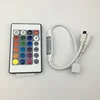 5-24V mini 24 Key Wireless IR Remote RGB LED Mini Controller Dimmer for LED Strip 5050 3528