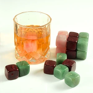 Image of Wholesale natural gemstone whiskey stone bar accessories wine