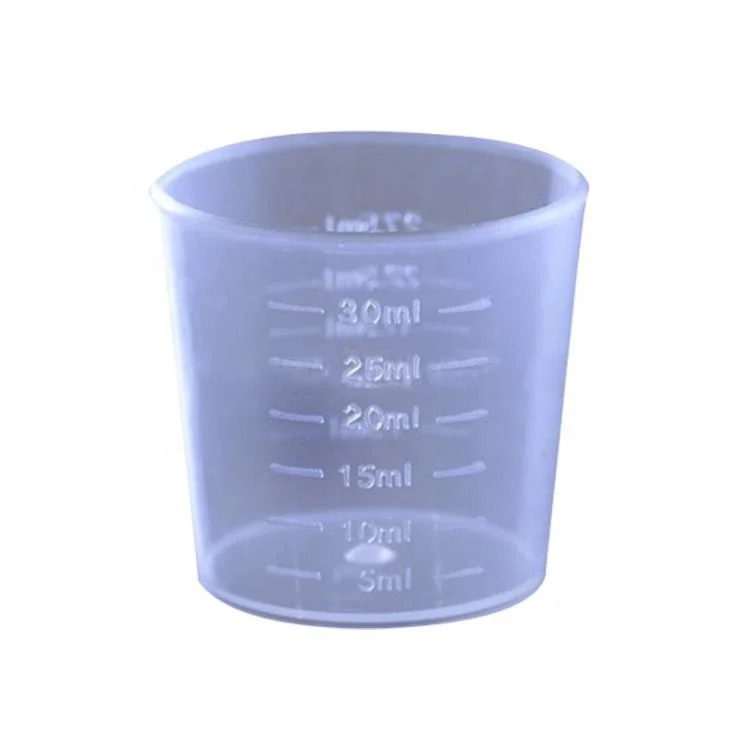 

Promotional 30ml Plastic Level Measuring Cup, Customized color