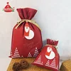 Huadefeng Style Selection Custom Non Woven Christmas Drawstring Santa Bag