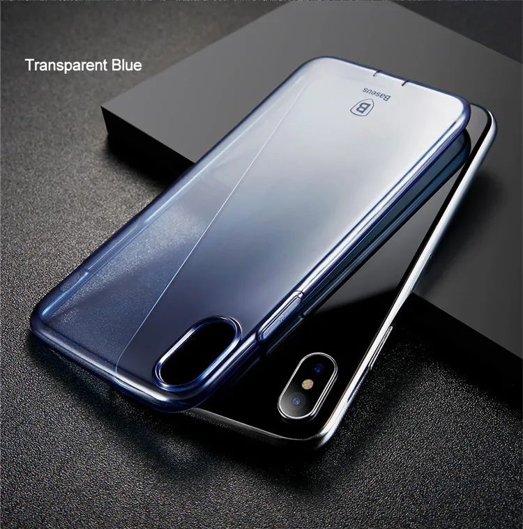 baseus 超薄超薄透明透明后盖适用于 iphone x