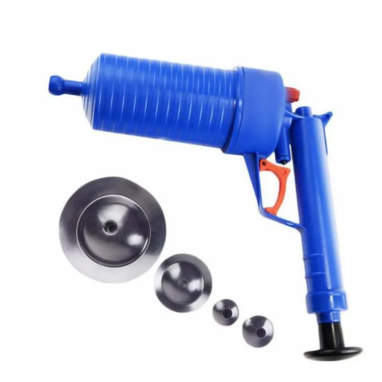 Home High Pressure Air Drain Blaster Pump Plunger Sink Pipe Clog