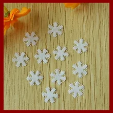 200PCS 15mm Felt Snowflake Applique as Indoor Christmas Decoration Ornament,non-woven patches for wedding party handwork bolsas