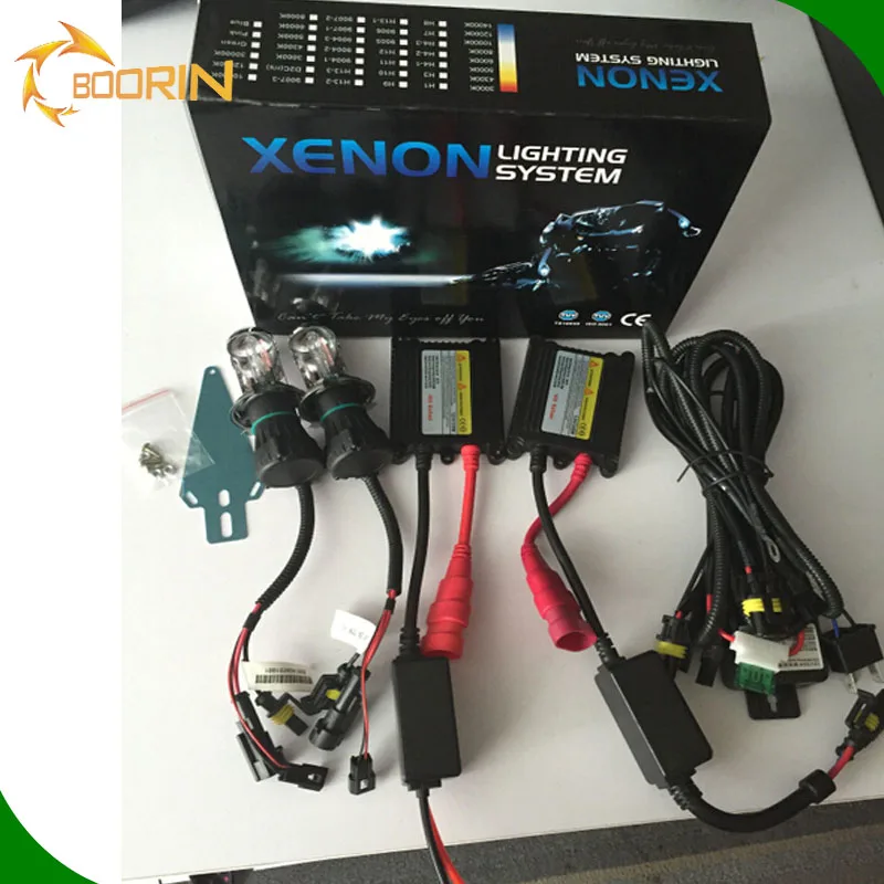 xenon hid kit 4300k 6000k 8000k 35w 55w hid kit yellow white led light 12v 24v h4 h7 h11 h13 9005 9006 hid xenon kit