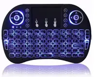 

High-end gaming mini keyboard with 7 color backlit i8 Mini Wireless Keyboard 2.4ghz best gaming keyboard 2019