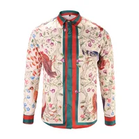 

A3992 Latest fashion design mens dress shirts custom gorgeous floral slim fit multi colored mens dress shirt