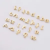 

Highly Polished Stainless Steel Alphabet Jewelry Findings Letter Charms for Bracelet Necklace