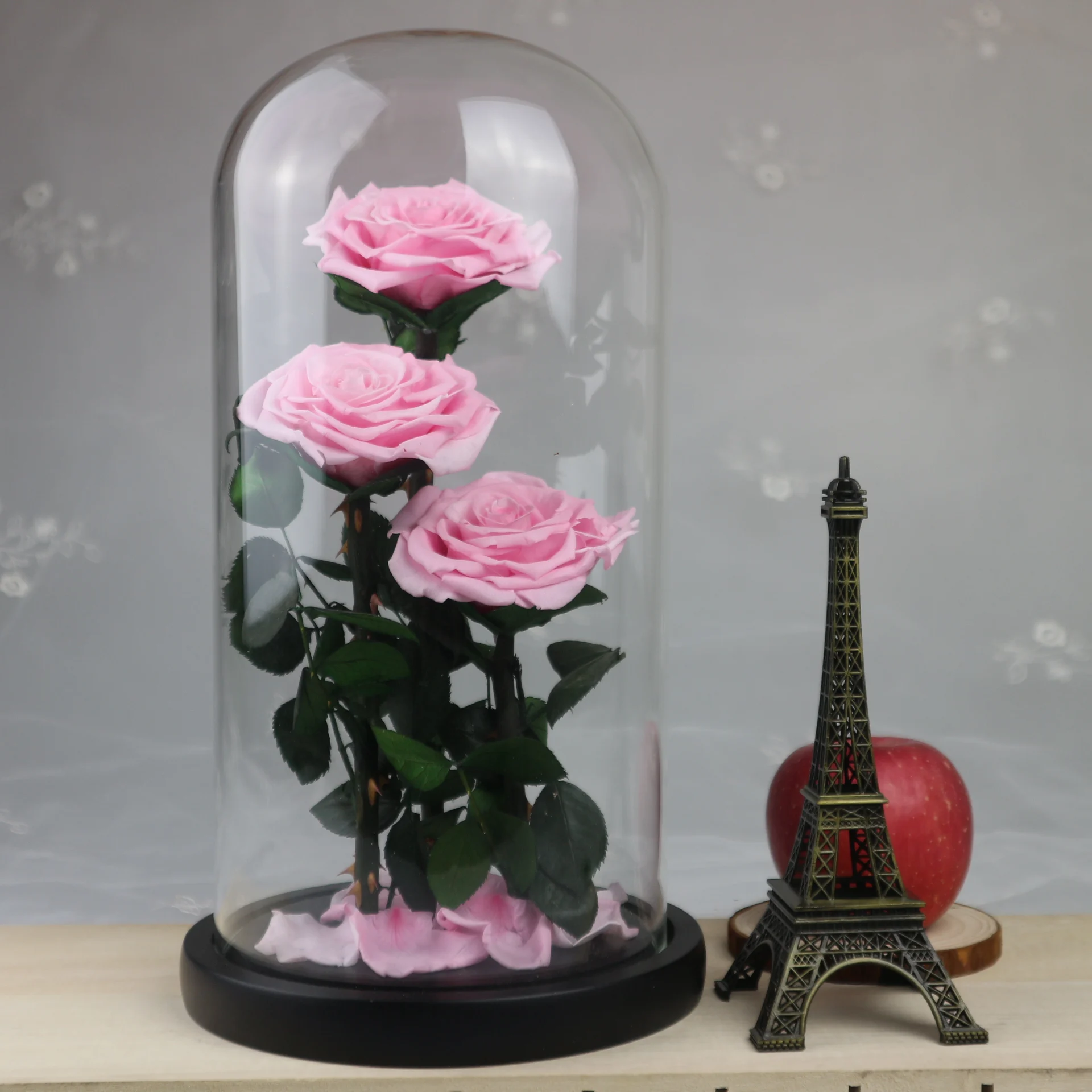 3 Unidades Flor Eterna Y Rosa Con Caja De Regalo - Buy Rosa De Belleza  Product on Alibaba.com