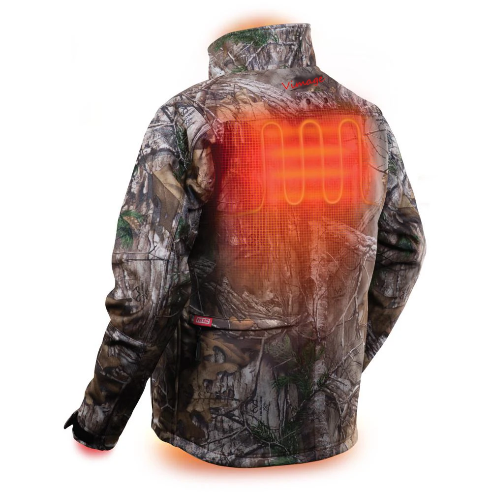 Mens Custom Electric Battery Powered Bluetooth Connection Heated Jacket