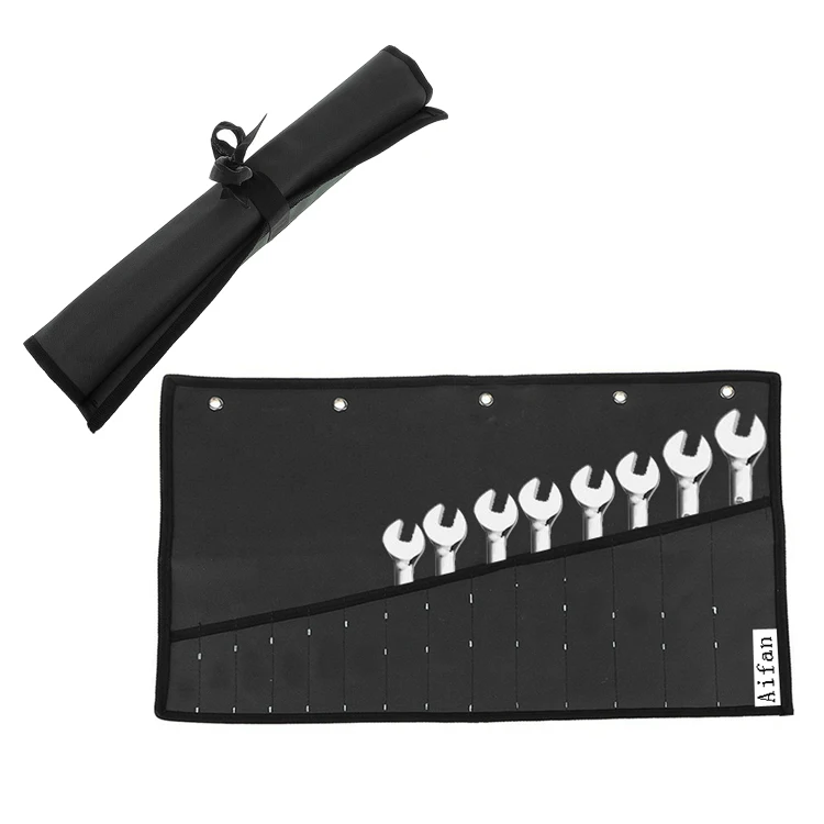 Heavy Duty Wrench Organizer 14 Pockets Tool Storage Wrench Pouch Roll