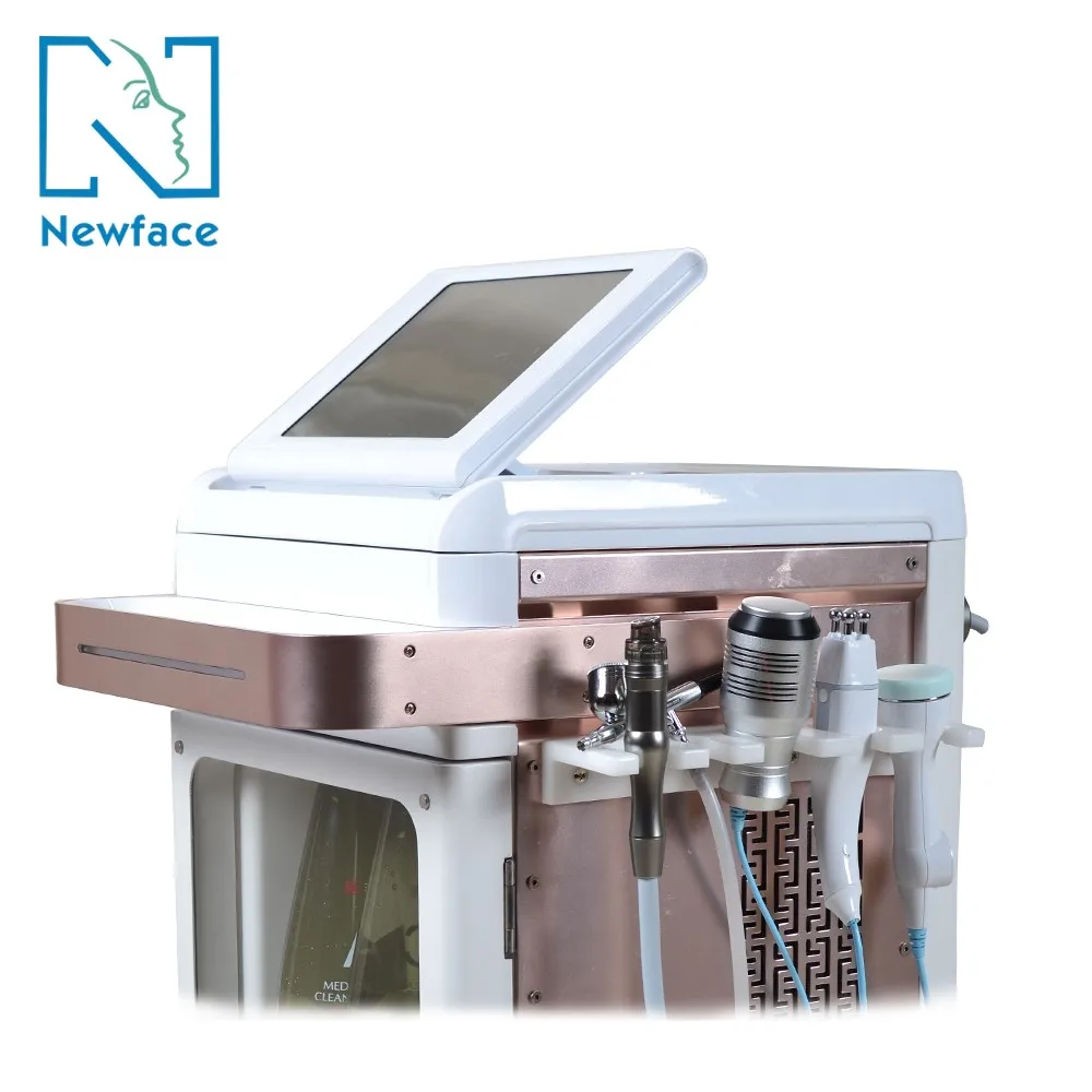 

New Face NV-WO2 5 In 1 facial whitening deep cleaning oxygen hydra dermabrasion machine Skin Rejuvenation, White