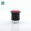 HM 3 Pin 10A 250VDC Push Button Switch With Power Logo Light