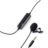 

Professional collar clip camera mic condenser lapel mini microphone