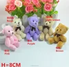 Mini Joint Bear Bouquet Toy/8CM Bow Tie Teddy Bear for Bouquet/5 Colors Animal Bouquet Plush Toys