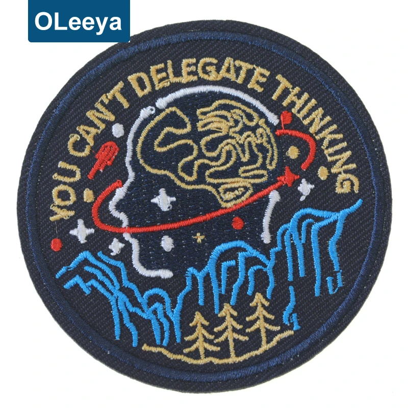 B5 Wholesale Price Cool Eco-Friendly Feature Heat Transfer 3D Custom Iron on Patches Embroidery for Denim Jacket and Hat